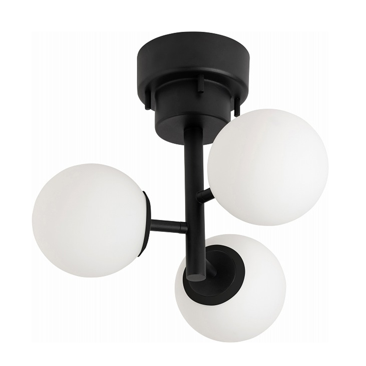 BRID　TINY GLASS CEILING LIGHT 3 Black/Milk glassタイニーガラス シーリングライト3灯 ブラック／ミルクガラス