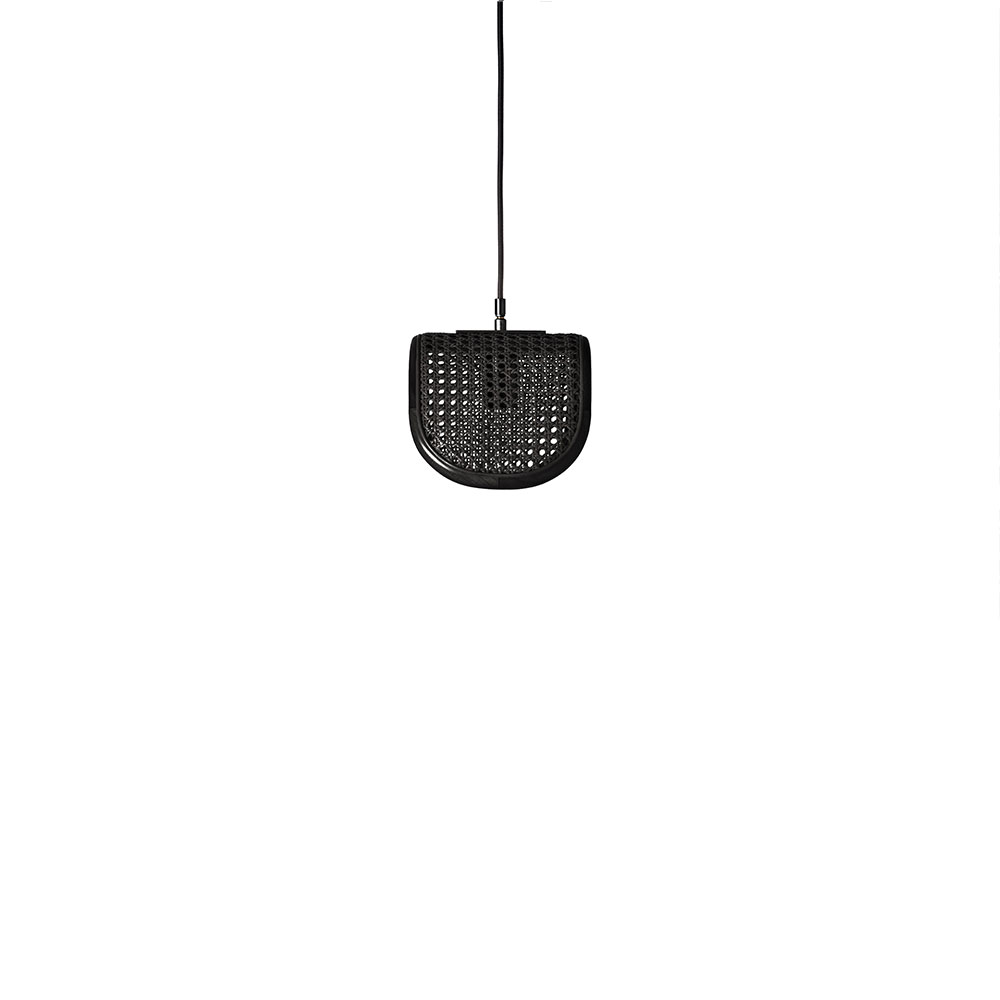 BRID　RATTAN PENDANT LAMP 1BULB Blackラタン ペンダントランプ 1灯 ブラック