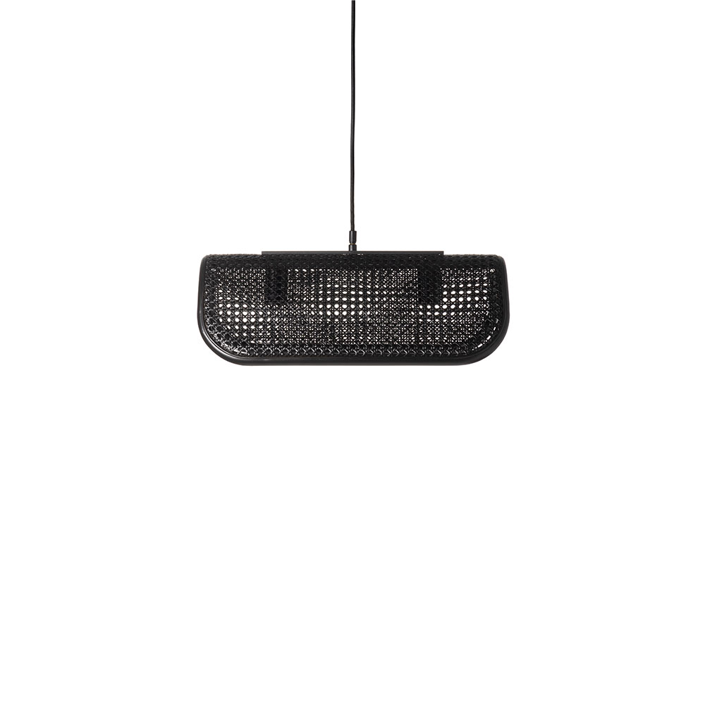 BRID　RATTAN PENDANT LAMP 2BULB Blackラタン ペンダントランプ 2灯 ブラック
