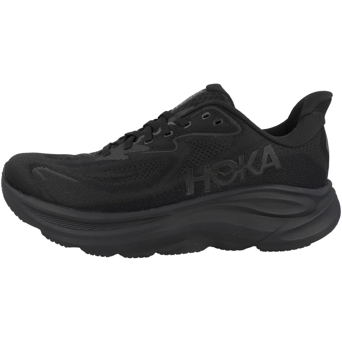 ホカ（HOKA） ランニングシューズ ジョギングシューズ クリフトン 10 ワイド ブラック 1162032-BBLC スニーカー ラン ウォーク 超軽量 クッション性 （ブラック ２６．５ Mens） ■