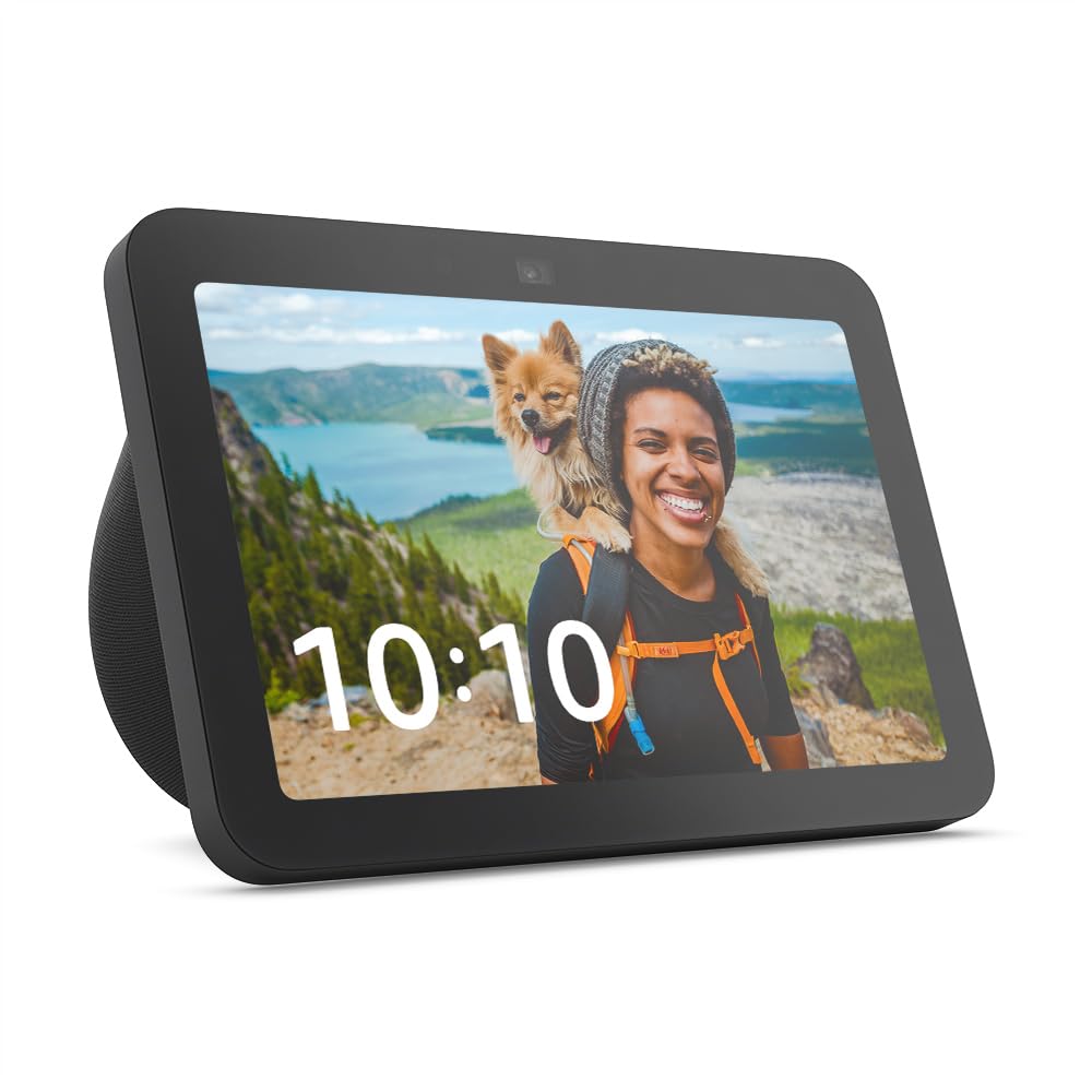 Echo Show 8 (エコーショー8) 第3世代（2024年発売） - HDスマートディスプレイ with Alexa、13メガピクセルカメラ付き、空間オーディオ｜チャコール ■
