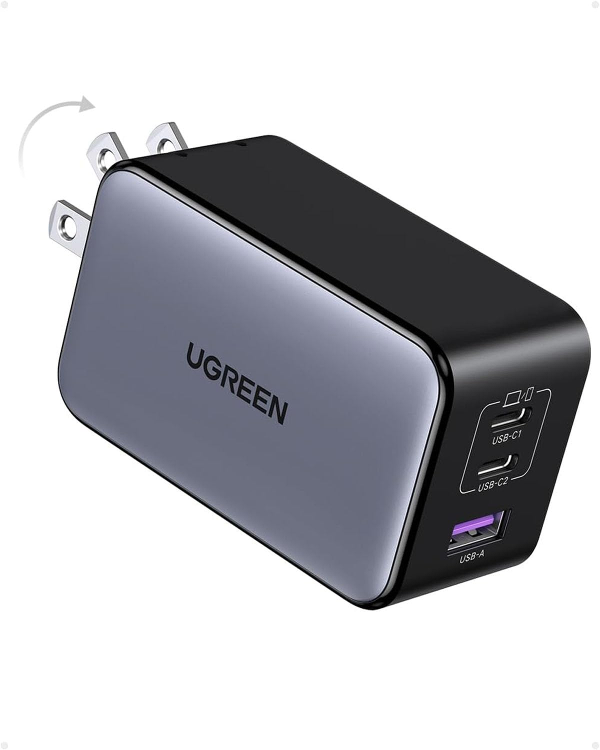 UGREEN NexodeX 100W GaNII充電器 3ポート(USB-C*2+USB-A) タイプC 超小型 急速充電器 PD3.0 PPS QC4+ QC3.0 対応新生代GaNInfinity?チップ+独自Airpyra技術+PSE技術基準適合過熱防止 ノートパソコン MacBook iPad iphone17 16 15 14 13 Android Galaxy S25対応 ■