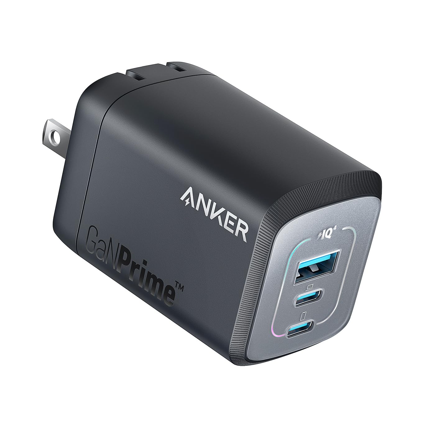 Anker Prime Wall Charger (100W 3 ports GaN) (ブラック) PSE技術基準適合 折りたたみ式プラグ iPhone 17   17 Pro   17 Pro Max Mac Book PD対応 Windows PC iPad Galaxy Android スマートフォン ノートPC 各種 ■