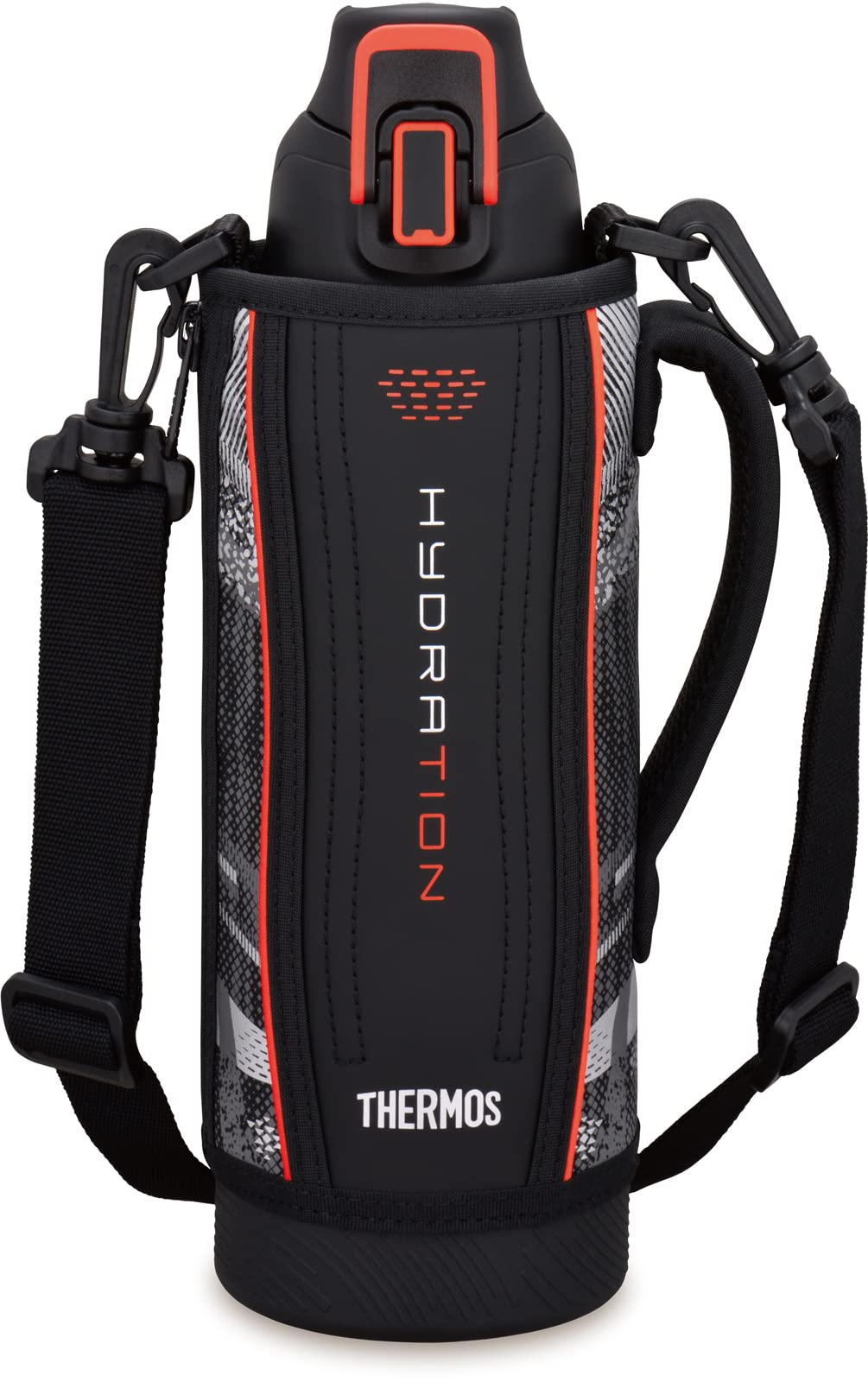 サーモス 水筒 真空断熱スポーツボトル 1L ブラックバレンシア 保冷専用 FHT-1002F BKV ■