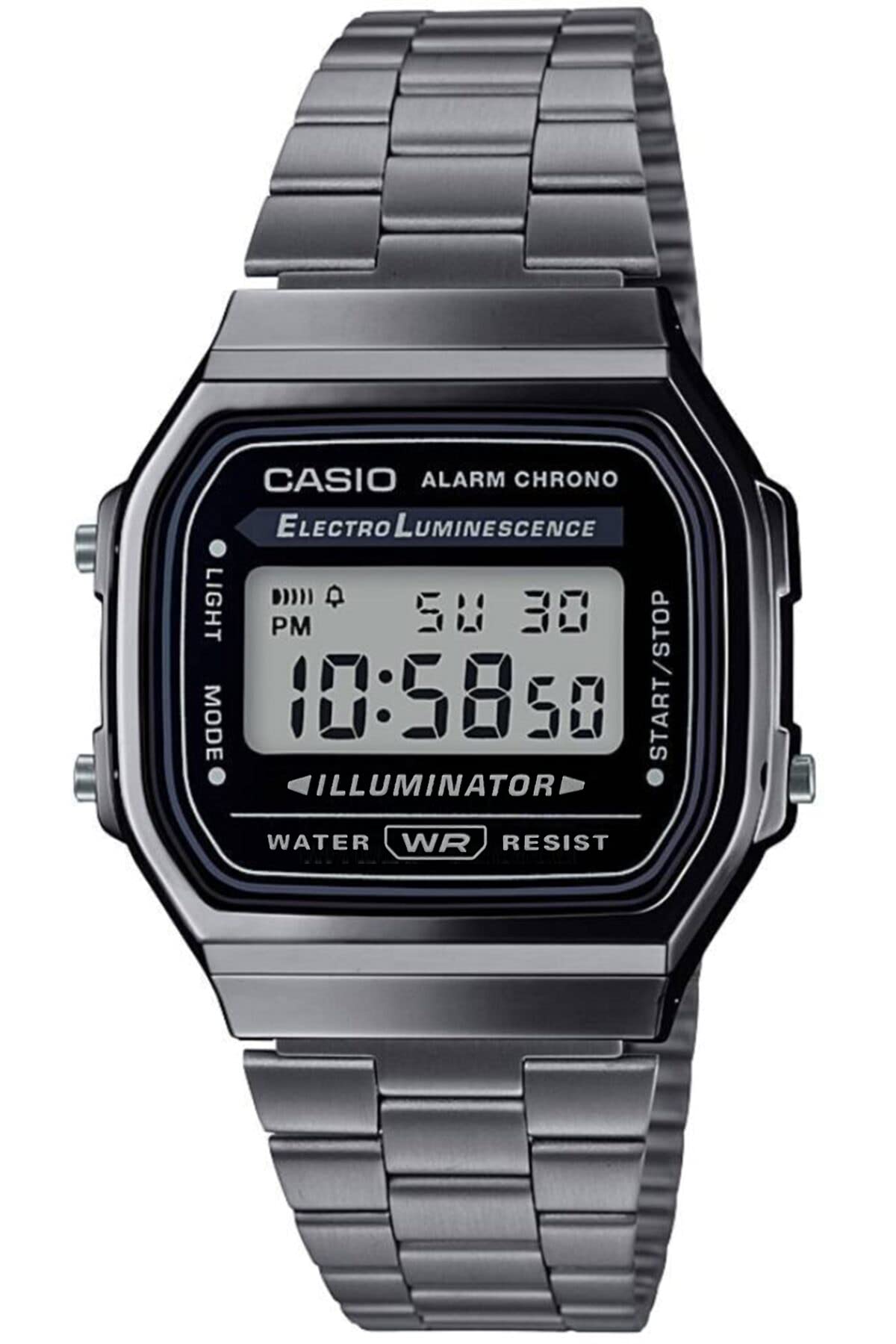 カシオ CASIO デジタル 腕時計 スタンダード A168WGG-1A メンズ レディース キッズ グレーメタリック 海外モデル 並行輸入品 ■