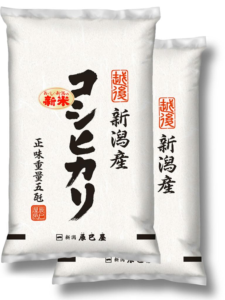 精米 新米 新潟県産 コシヒカリ 10kg (5kg×2袋) 白米 新潟辰巳屋 令和7年産 ■