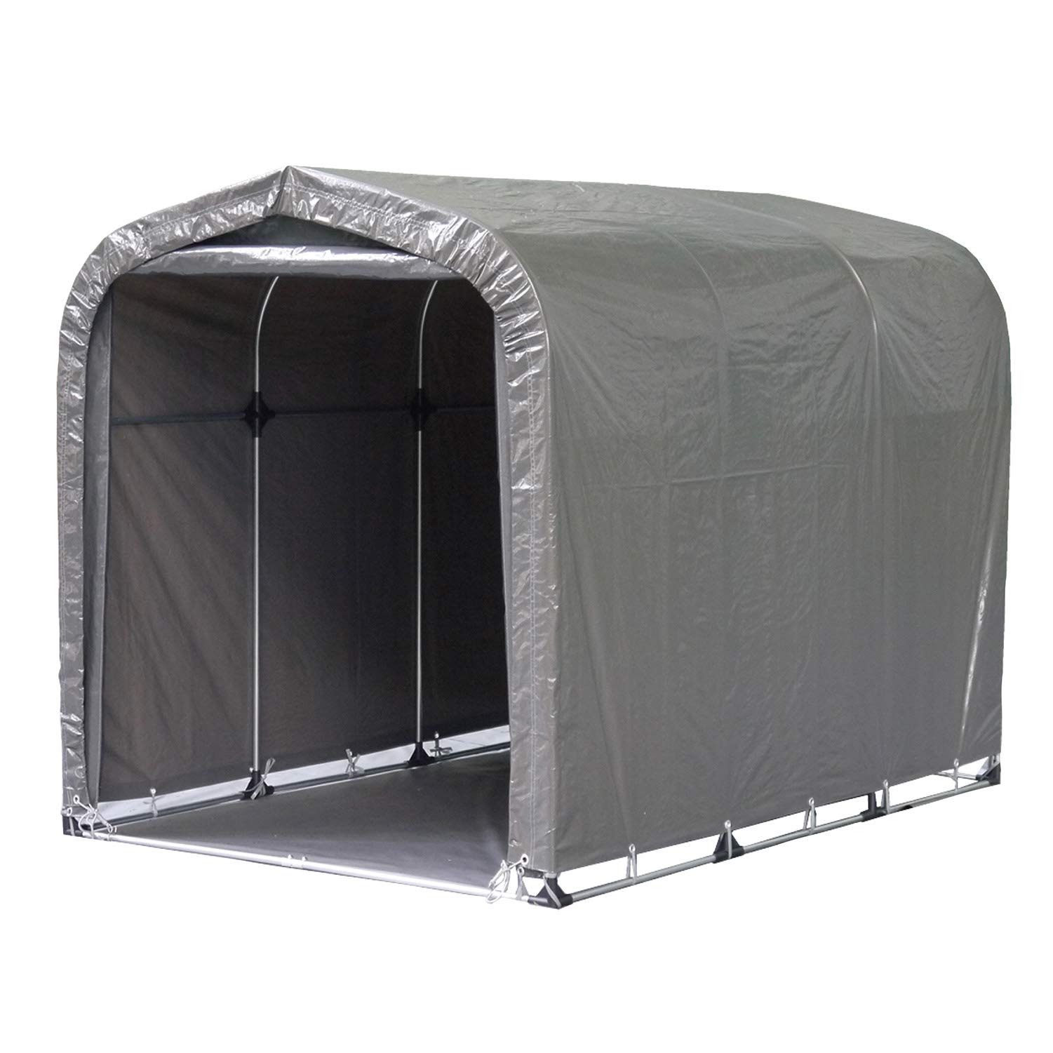 南榮工業(Nan-a Corporation) サイクルハウス 3台用GU 本体一式 グレー 自転車 バイク 農機具 倉庫 収納庫 ■