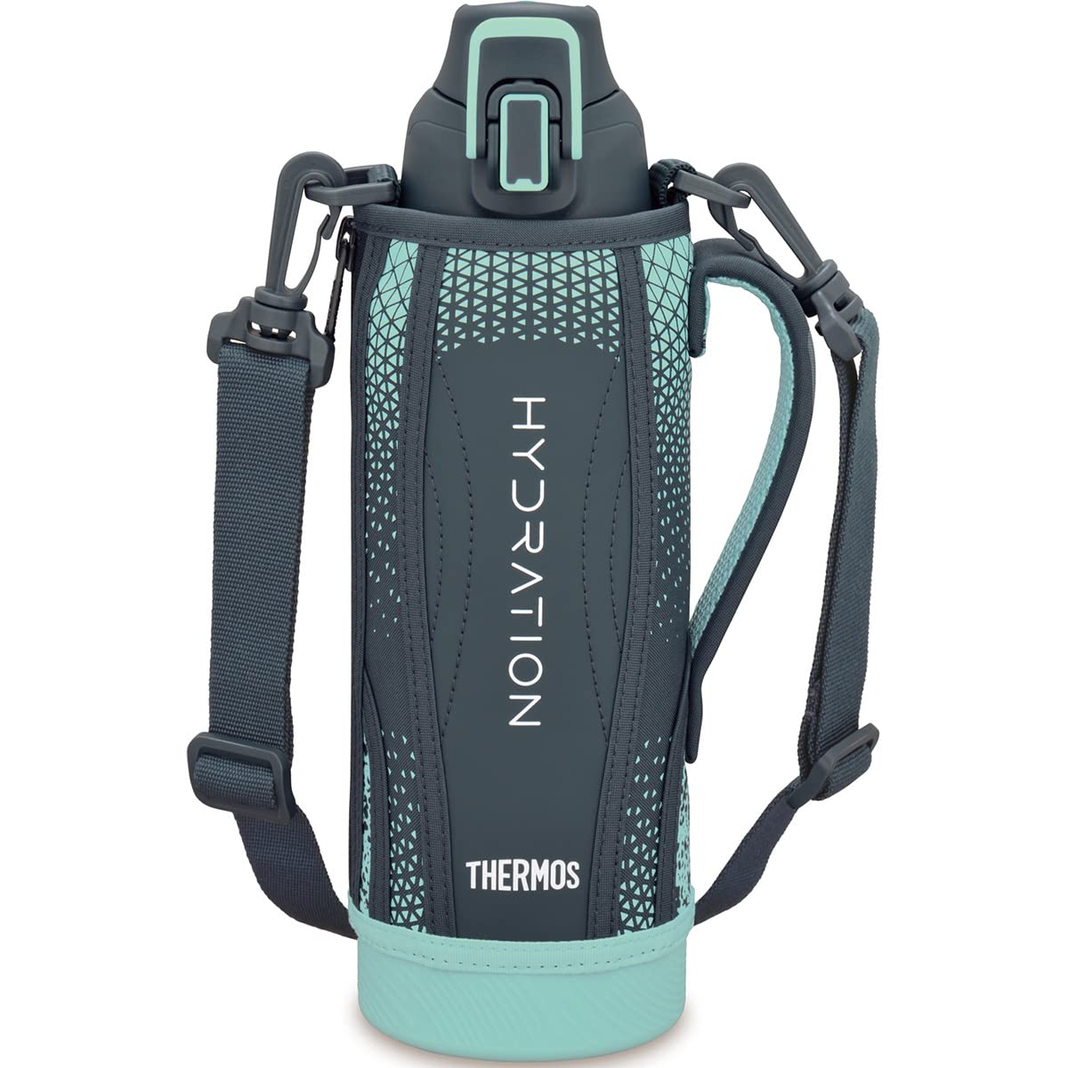 サーモス 水筒 真空断熱スポーツボトル 1L ネイビーミント 保冷専用 FHT-1002F NVMT ■
