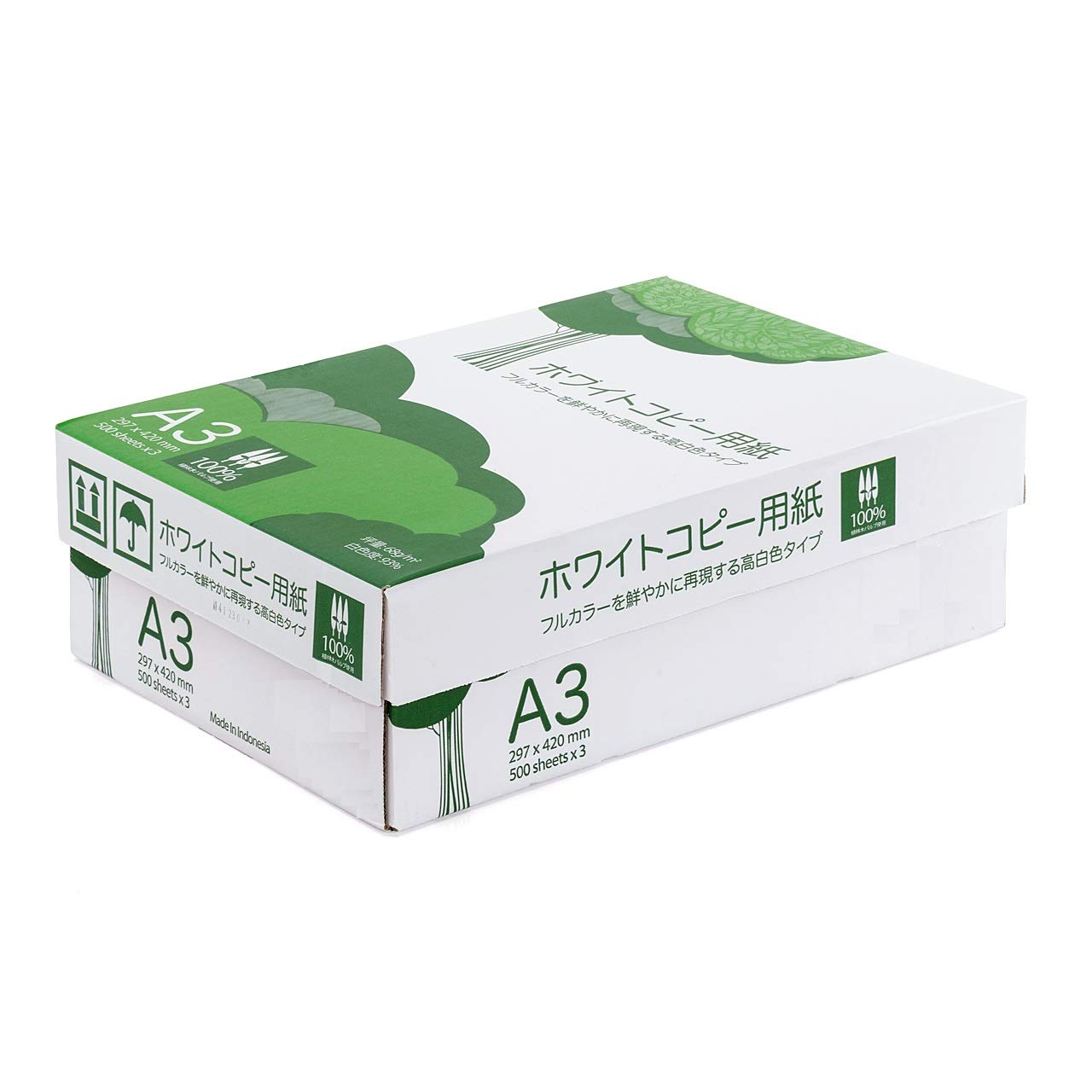 サンワダイレクト コピー用紙 A3 500枚×3冊 1500枚 高白色 1個 300-CP1A3 ■