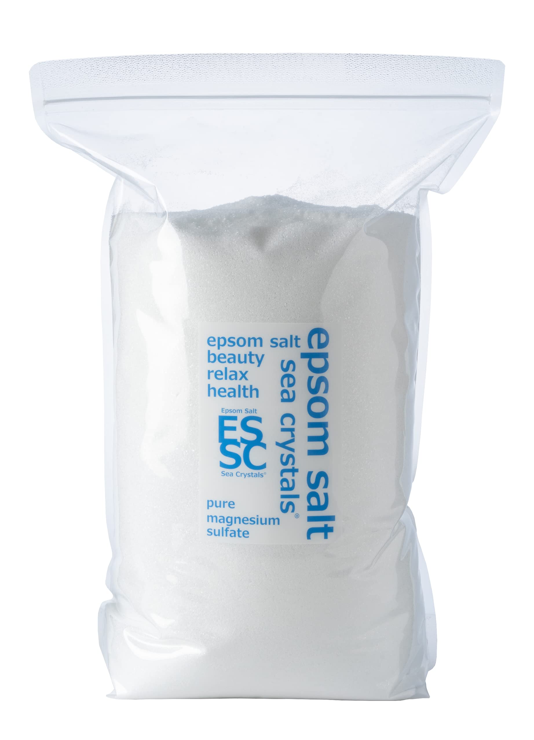 シークリスタルス エプソムソルト 10kg 約66回分 入浴剤 無香料 計量スプーン付 浴用化粧品認定 日本製 岡山県産 ■