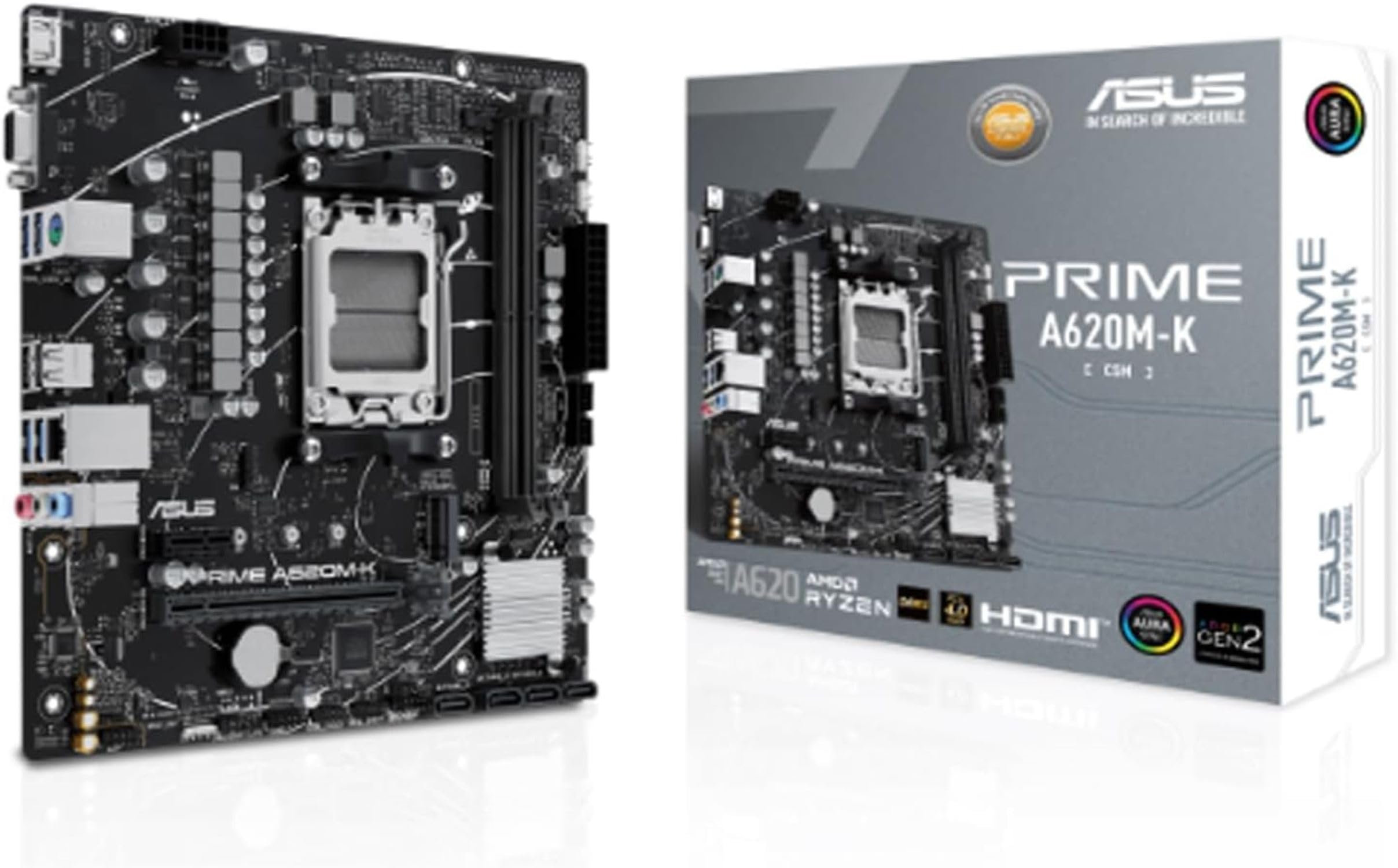 ASUS PRIME A620M-K-CSM AMD Ryzen 7000 シリーズ   AM5 対応   A620 チップセット 搭載 mATX マザーボード 国内正規代理店品 ■