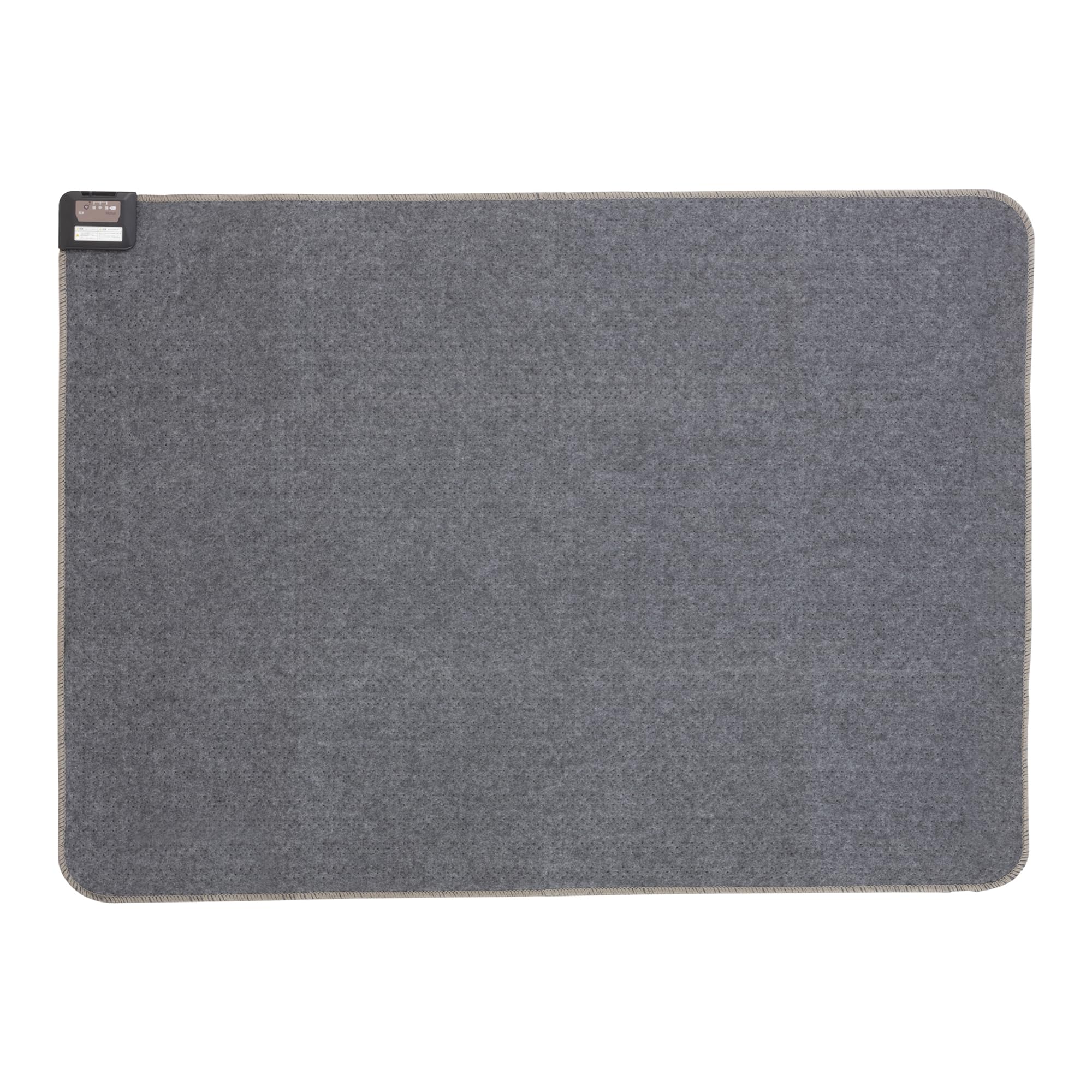 Mofua ホットカーペット 1.5畳 本体 176×128cm 温度調節 こたつ併用可 ダニ退治 コンパクト収納 電気ホットマット 足元 暖房 グレイ MFU151H ■