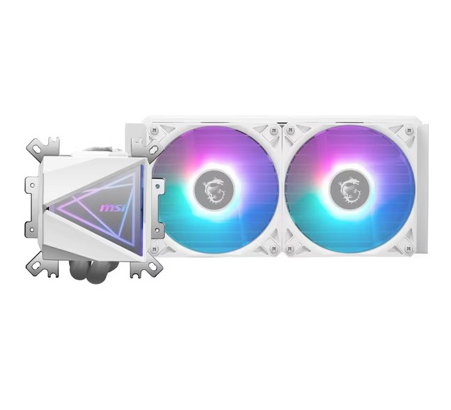 MAGCORELIQUIDI240W 水冷CPUクーラー 120mmファンｘ2 LGA1851/1700/1200/1156/1155/1151/1150・AM4/AM5 ホワイト MAG CORELIQUID I240 WHITE