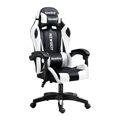 NewBoy ゲーミングチェア gaming chair オフィスチェア オットマン オフィス ゲーム用 リクライニング デスク/パソコンチェア 疲れない 椅子    ■