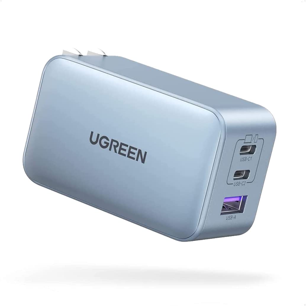 UGREEN Nexode PD 充電器 65W タイプC 急速充電器 GaNII窒化ガリウム 3ポート(USB-C*2とUSB-A*1) PD3.0 PPS規格対応 折り畳み式    ■