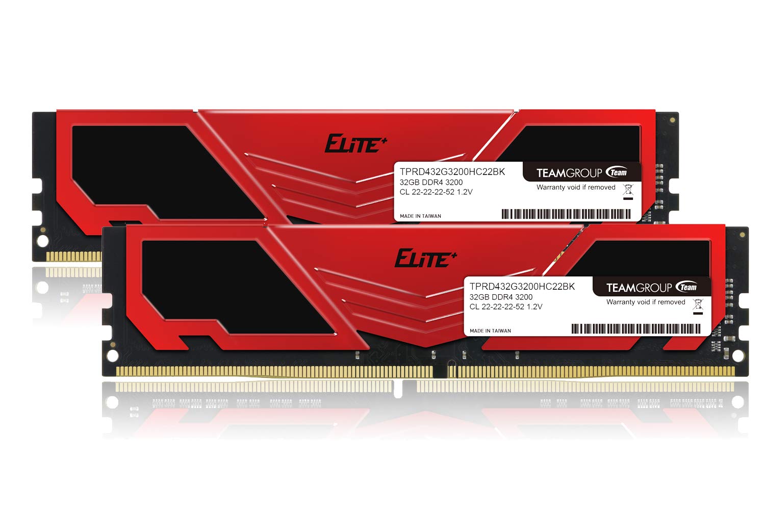 Team DDR4 3200Mhz PC4-25600 32GBx2枚（64GBkit） デスクトップ用メモリ Elite Plus シリーズ 日本国内無期限正規保証      ■