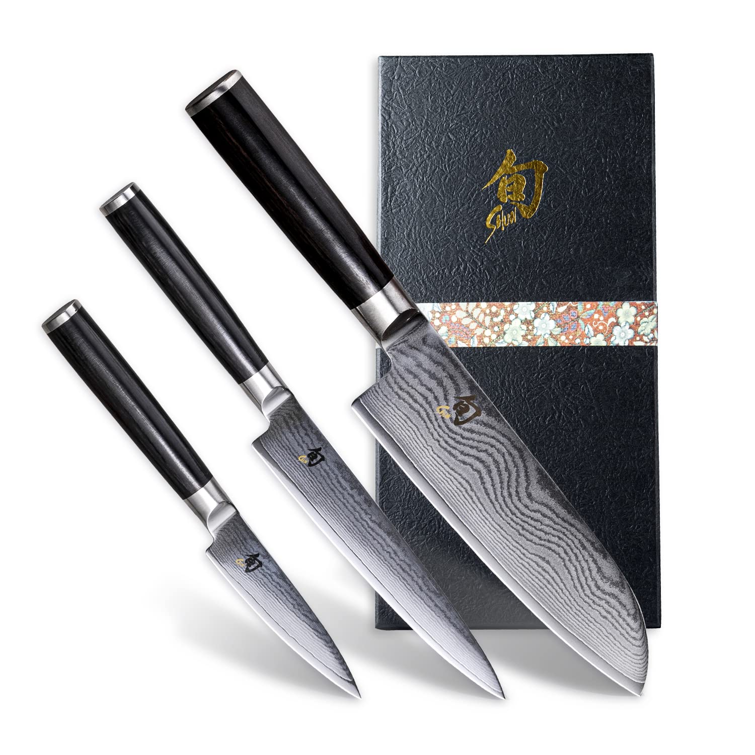 貝印 旬 Shun Classic 3本セット 三徳包丁 ペティナイフ ユーティリティ 日本製 ステンレス 包丁  USB充電 プレゼント おじいちゃん ■