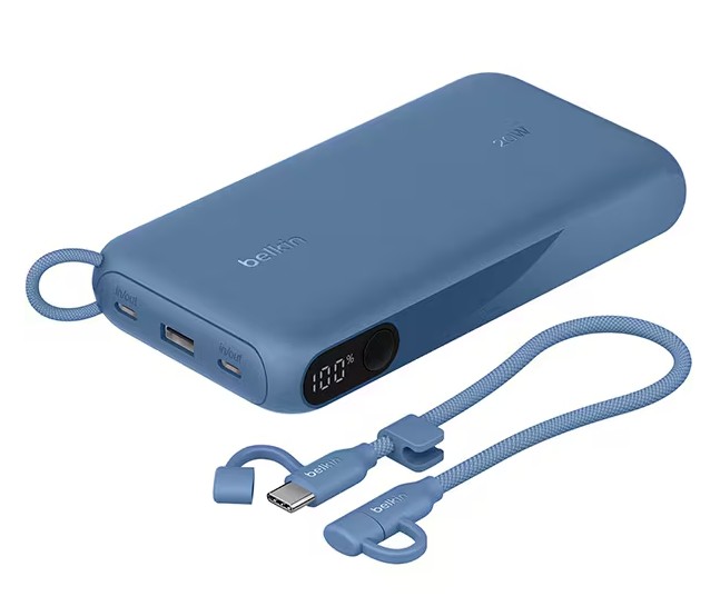 BPB028FQBL Belkin モバイルバッテリー 20000mAh with Display ブルー