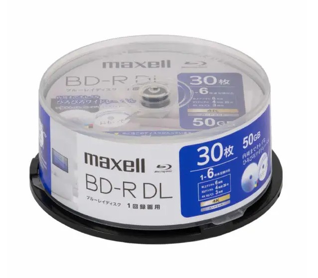 BRV50WPH.30SP 録画用BD-R DL BRV50WPH.30SP 30枚 /50GB /インクジェットプリンター対応