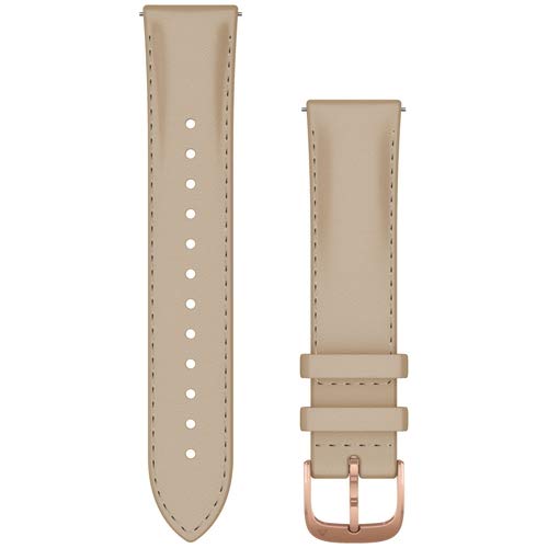 ★010-12924-61 GARMIN Quick Release バンド 20mm Light Sand Italian Leather/18K Rose Gold PVD 010-12924-61【GARMIN純正品】