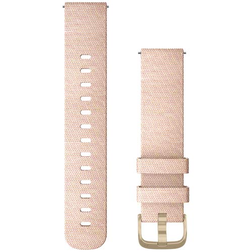 ★010-12924-52 GARMIN Quick Release バンド 20mm Blush Pink Woven Nylon/Light Gold 010-12924-52【GARMIN純正品】