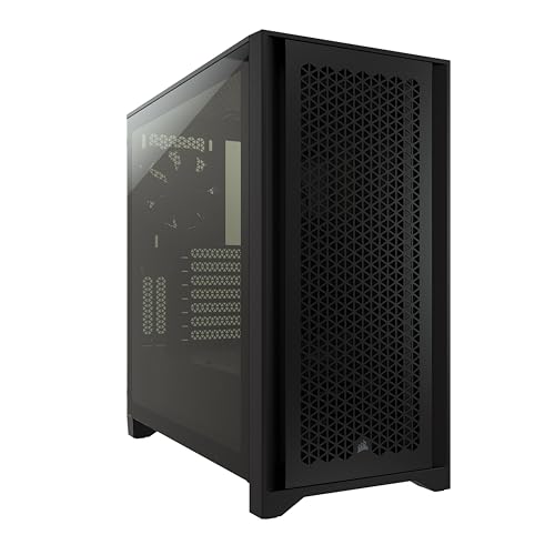 ★CC-9011200-WW CORSAIR 4000D エアフロー強化ガラス製ミドルタワー ATX PCケース ブラック CC-9011200-WW CS7975