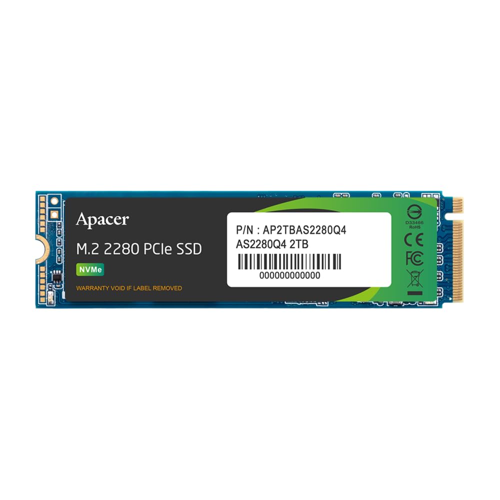 ★4712389917874 Apacer アペイサー SSD 2TB M.2 PCIe Gen4 x 4 NVMe 最大読込速度 5000MB/s 最大書込速度 4400MB/s AS2280Q4 AP2TBAS2280Q4-1