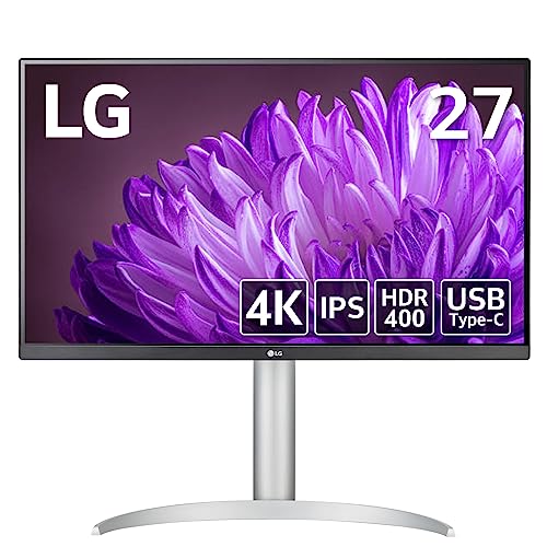 ★27BP85UN-W LG モニター ディスプレイ 27BP85UN-W 27インチ/4K/DisplayHDR400/IPSアンチグレア/USB Type-C、DisplayPort、HDMI×2/スピーカー搭載/FreeSync/高さ調整､チルト、ピボット /3年安心・無輝点保証