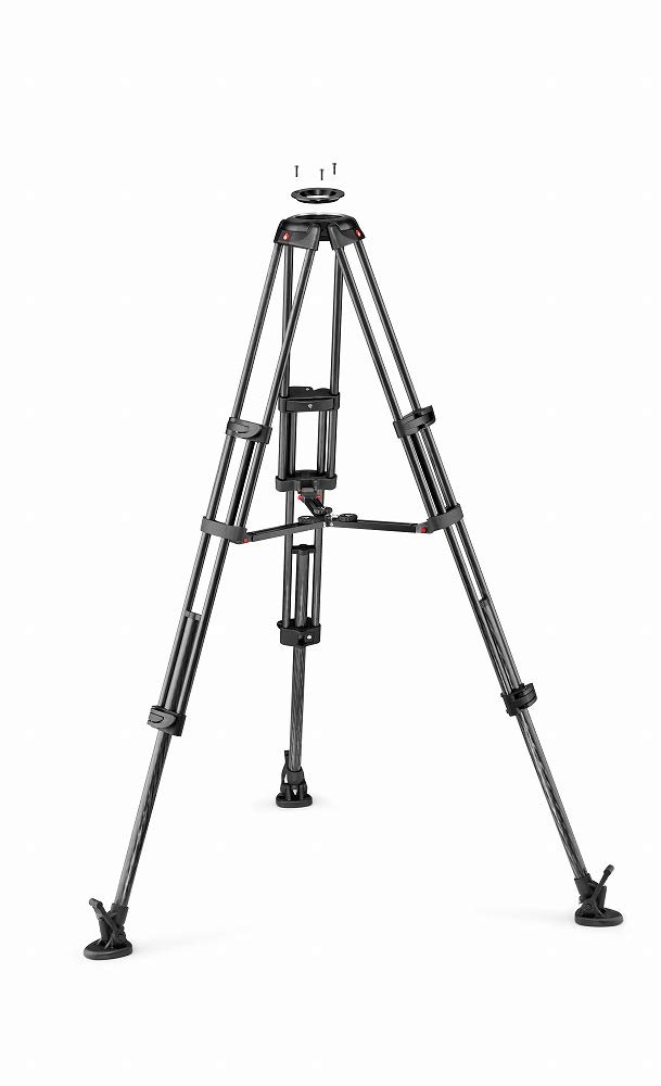 ★MVTTWINMC ヴァイテックイメージング Manfrotto カーボンツインビデオ三脚 ミッドスプレッダー付属 MVTTWINMC