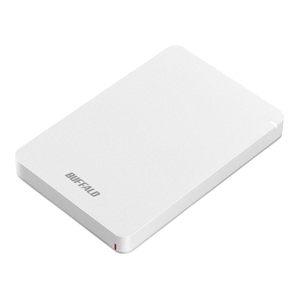 ★HD-PGF1.0U3-WHA BUFFALO USB3.1(Gen.1)対応 耐衝撃ポータブルHDD 1TB ホワイト HD-PGF1.0U3-WHA