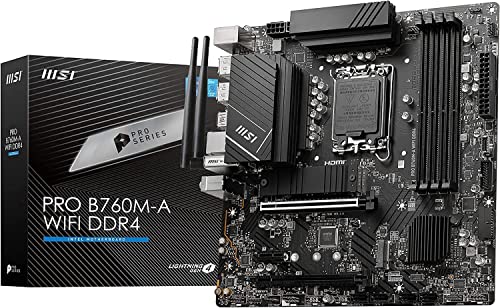 ★PRO B760M-A WIFI DDR4 MSIマザーボード PRO B760M-A WIFI DDR4 【第14/13/12世代IntelCPU(LGA1700)対応】2xGen4高速M.2/最大4画面出力 [Intel B760搭載] MB5996