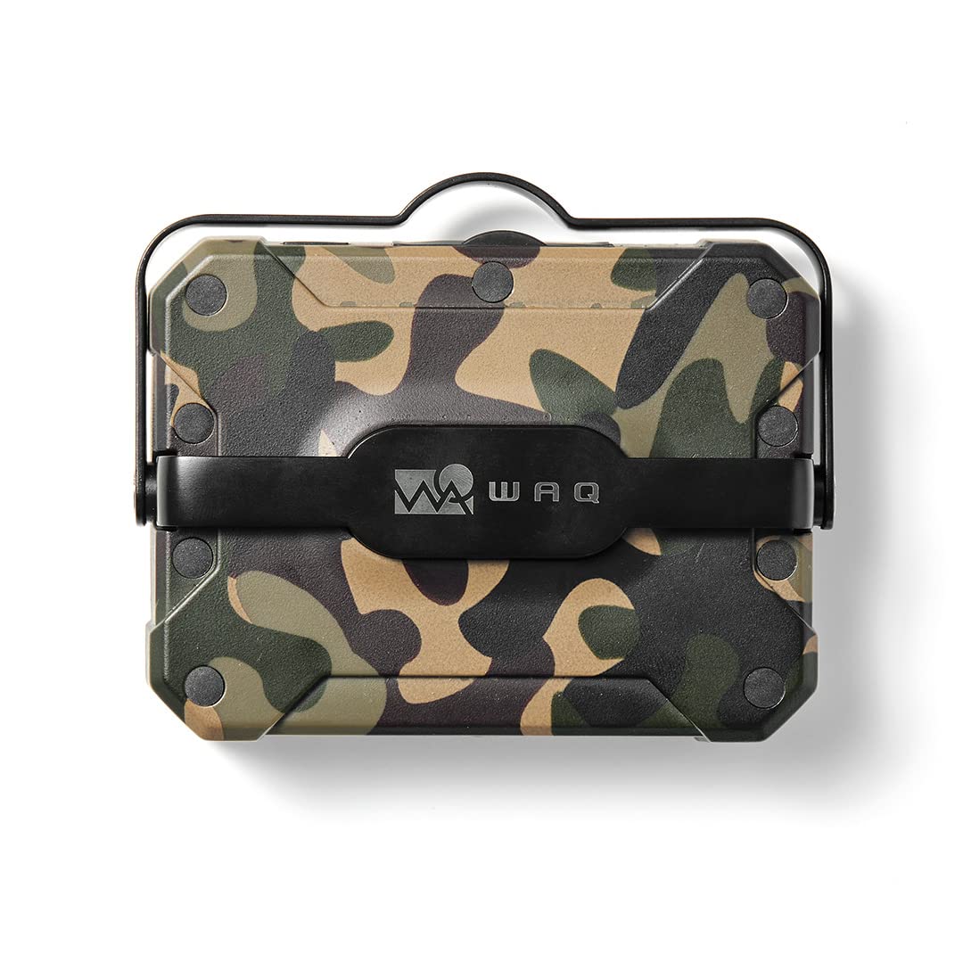 ★waq-ll2-camo WAQ LEDランタン 2 暖色 電球色 昼光色 USB充電式 (1650ルーメン/13400mah/連続点灯24時間/PSE) 防水 LED LANTERN2 WAQ-LL02 (CAMO(カモフラ))