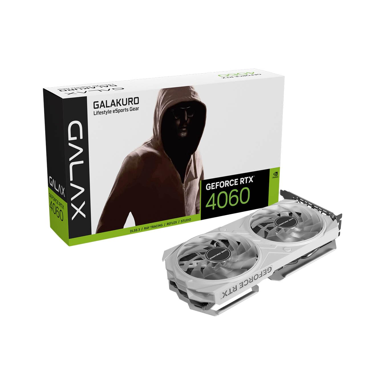 ★GK-RTX4060-E8GB/WHITE/DF 玄人志向 NVIDIA GeForce RTX4060 搭載 グラフィックボード GDDR6 8GB 搭載モデル 【国内正規品】 GK-RTX4060-E8GB/WHITE/DF