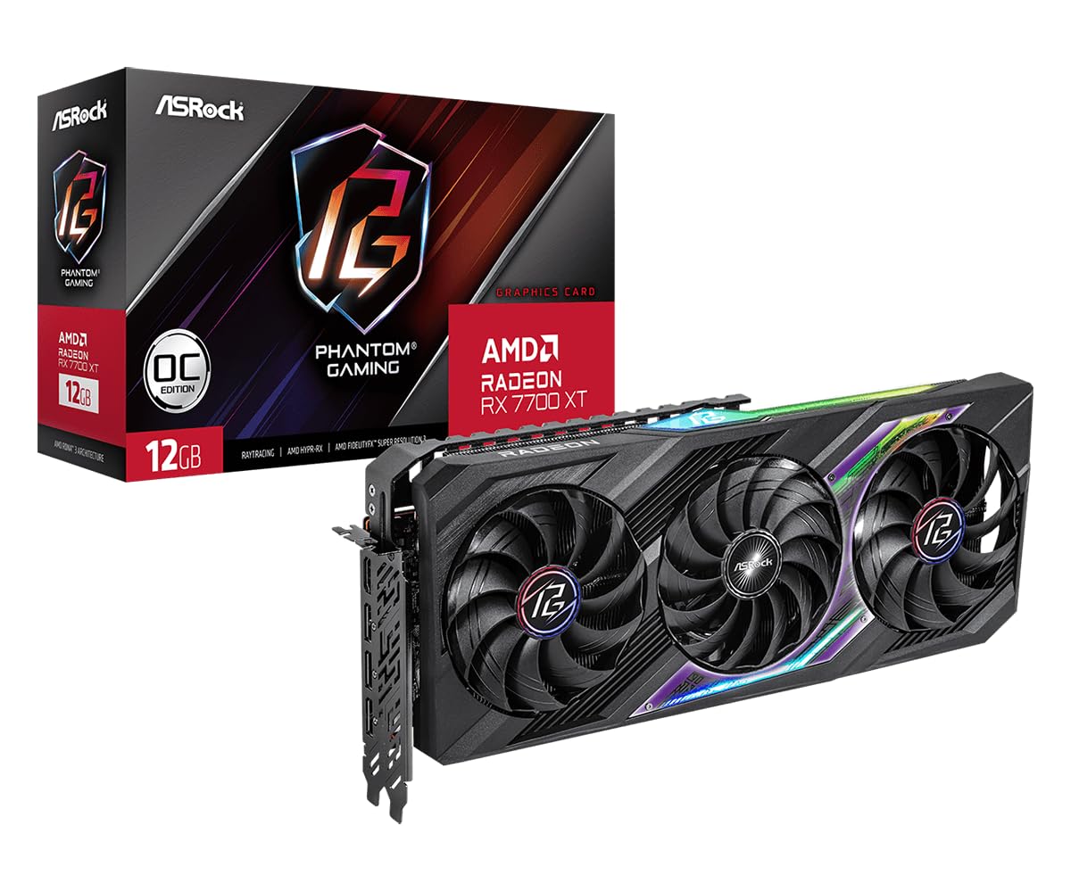 ★RX7700XT PG 12GO ASRock Radeon / RX7700XT 搭載 グラフィックボード GDDR6 12GB 搭載モデル 【国内正規代理店品】 RX7700XT PG 12GO