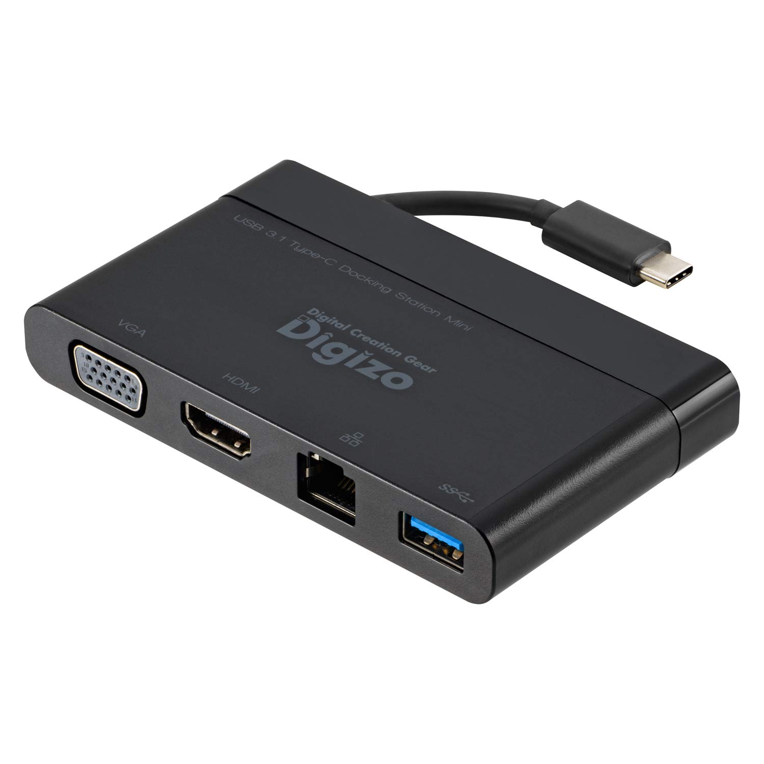 ★PUD-CDOCM プリンストン USB Type-C対応ドッキングステーションミニ VGA/HDMI/LAN/USB3.0 TypeA各1ポート搭載 4K対応 PUD-CDOCM