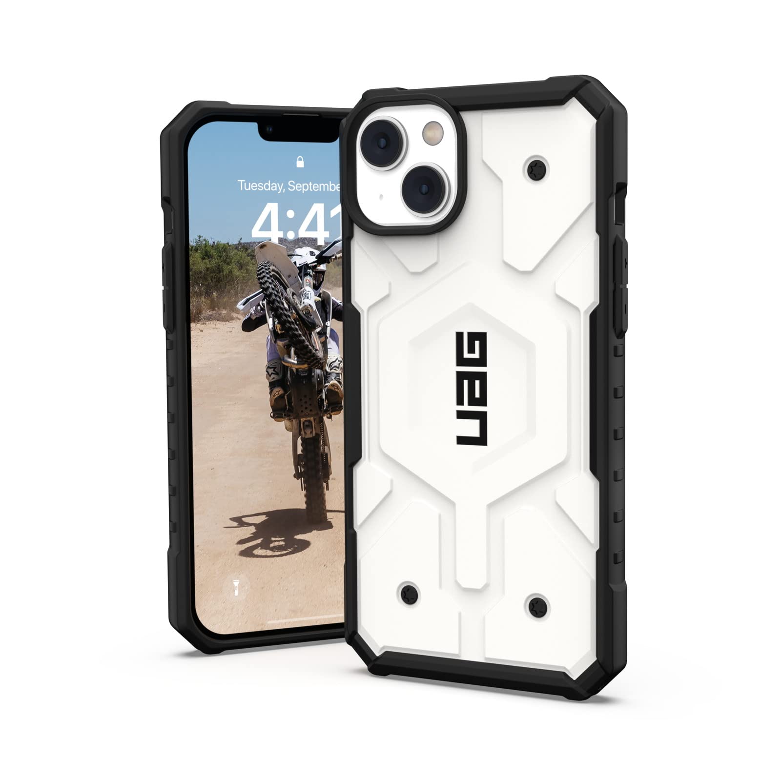 ★UAG-IPH22LA-MS-WH URBAN ARMOR GEAR iPhone 14 Plus (6.7) 2022対応 耐衝撃ケース MagSafe対応 PATHFINDER ホワイト 【日本正規代理店品】 UAG-IPH22LA-MS-WH