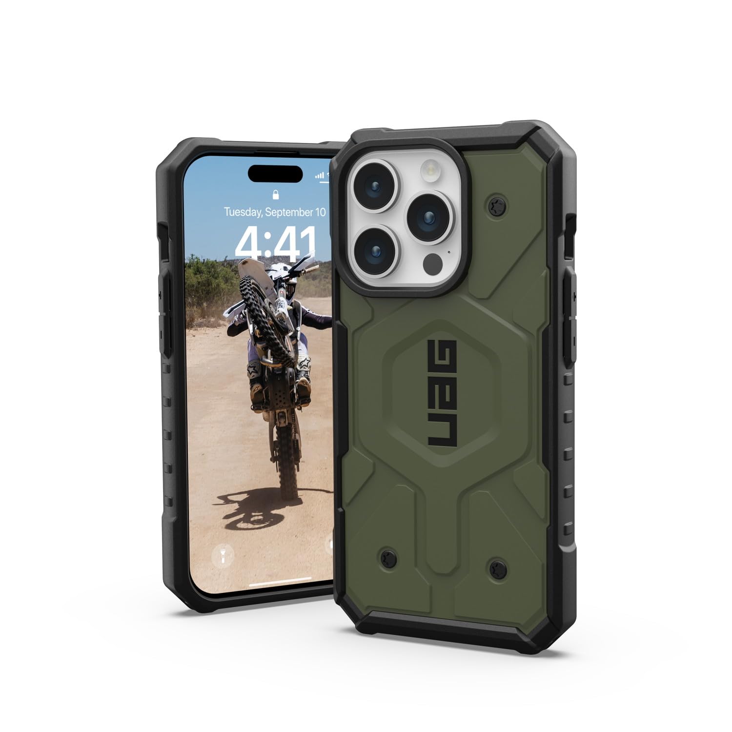 ★UAG-IPH23MA-MS-OL URBAN ARMOR GEAR iPhone 15 Pro 2023対応耐衝撃ケース PATHFINDER MagSafe対応 オリーブドラブ 【日本正規代理店品】 UAG-IPH23MA-MS-OL