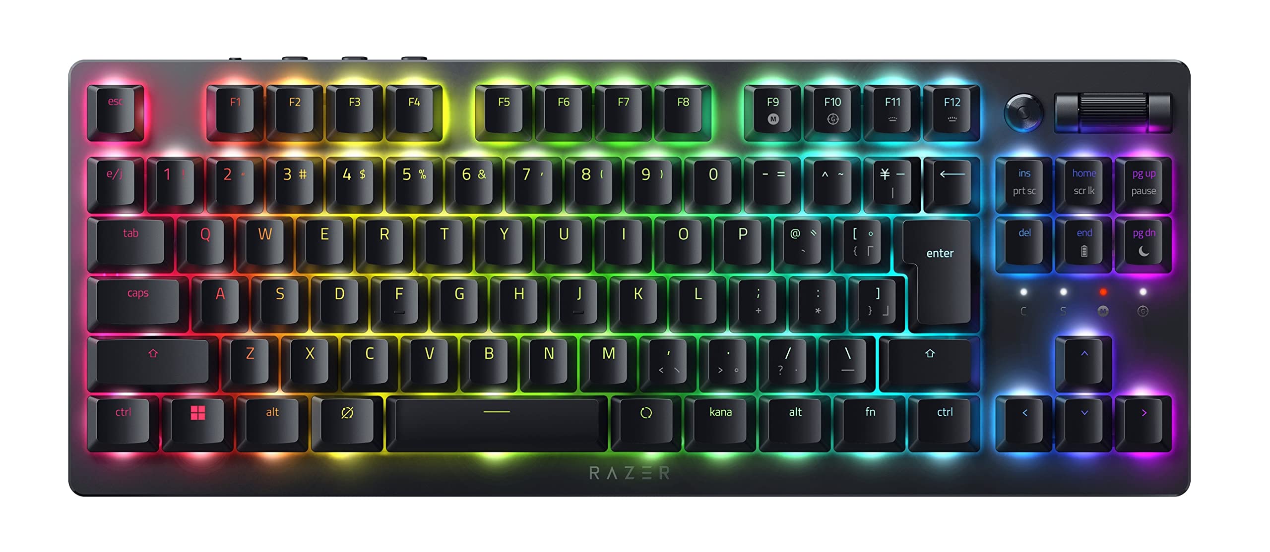 ★RZ03-04371400-R3J1 Razer(レイザー) DeathStalker V2 Pro Tenkeyless JP Linear Optical Switch テンキーレス ゲーミングキーボード 薄型オプティカルスイッチ ワイヤレス 2.4GHz Bluetooth 有線 Type-C Chroma 日本語配列 デスストーカーブイツープロジェイピー リニアオプティカルスイッチ【日本正規代理店保証品】