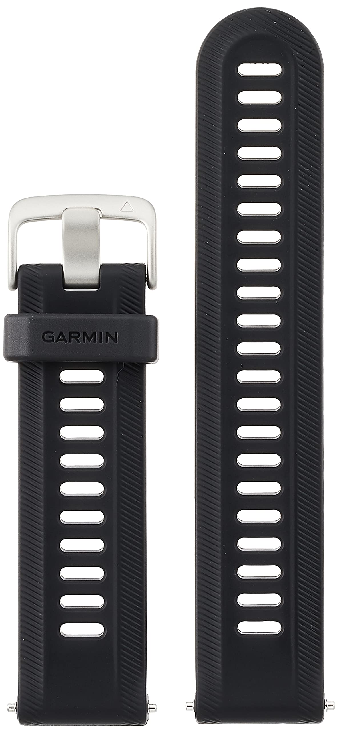 ★010-11251-5D ガーミン(GARMIN) Forerunner955用 交換用バンド Black Silver【日本正規品】 バンドサイズ22mm