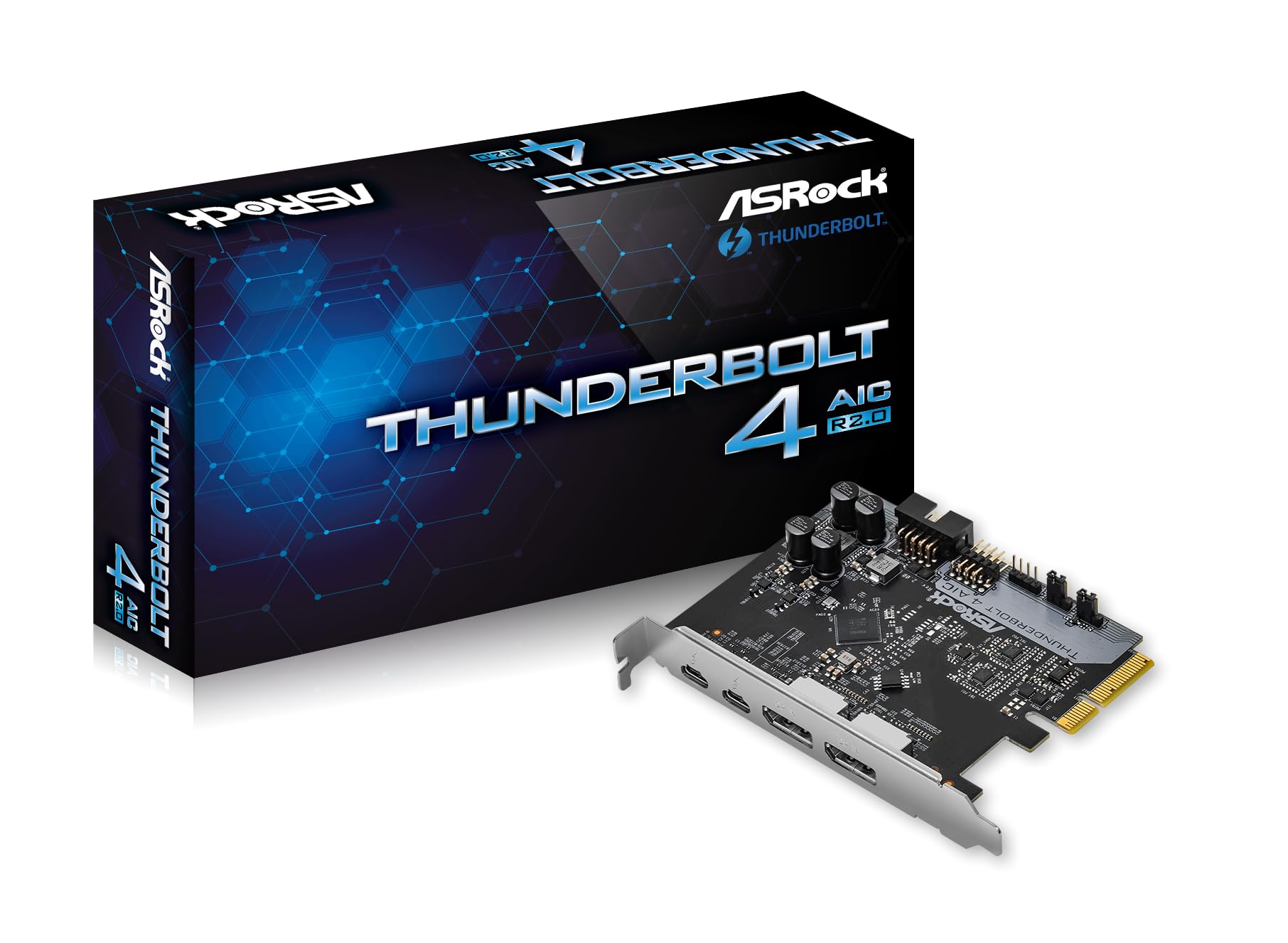 ★Thunderbolt 4 AIC R2.0 ASRock Thunderbolt 4 増設ボード Intel 500シリーズ マザーボード 対応 【国内正規代理店品】 Thunderbolt 4 AIC R2.0