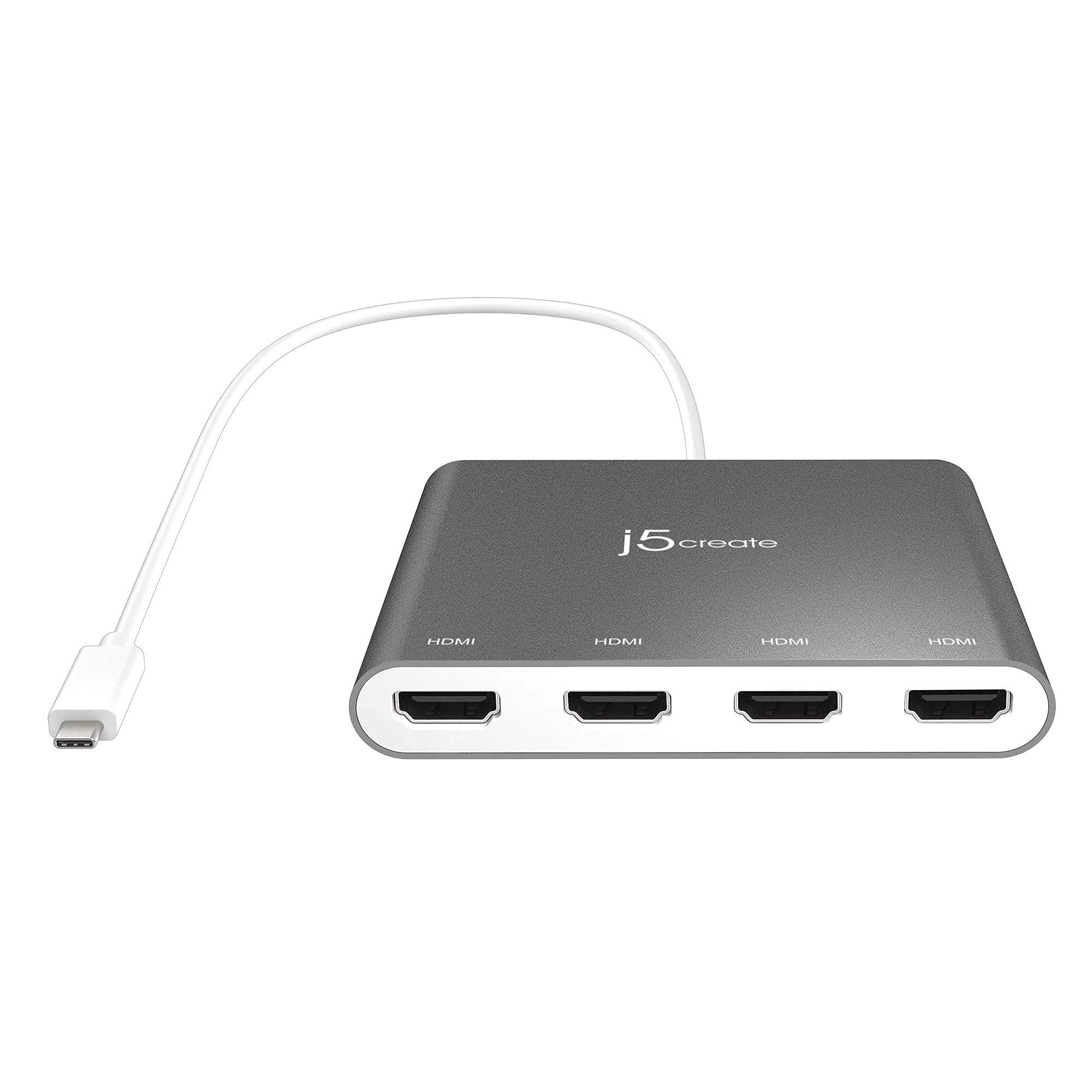 ★JCA366 j5 create JCA366 USB-C to 4-Port HDMI Multi-Monitor Adapter