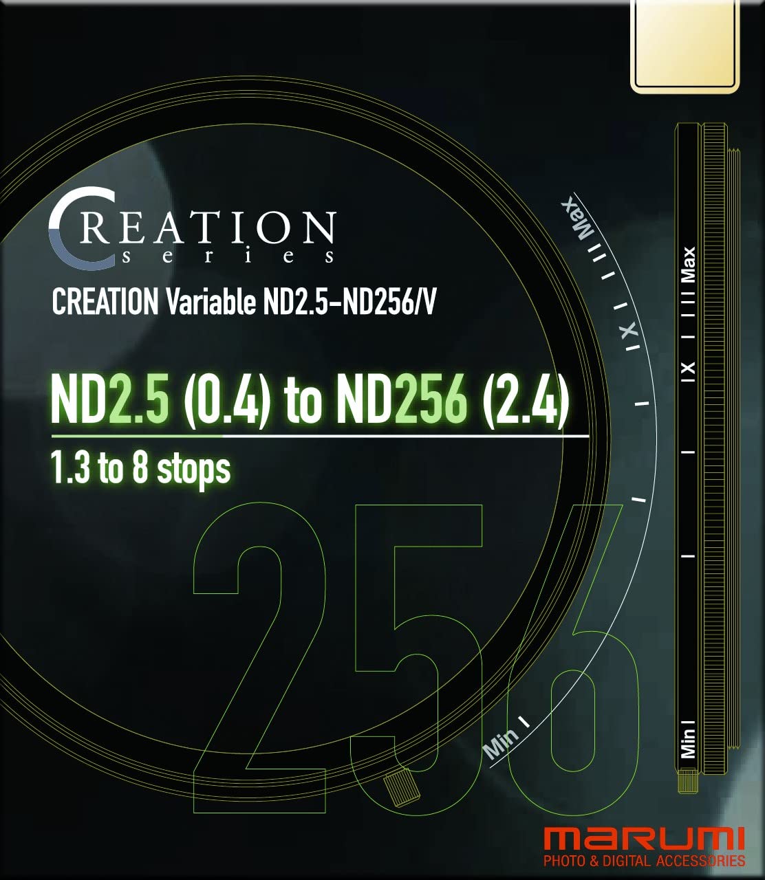 ★1 マルミ光機 67mm CREATION VARIABLE ND2.5-ND256/V 67mmcreationvariV