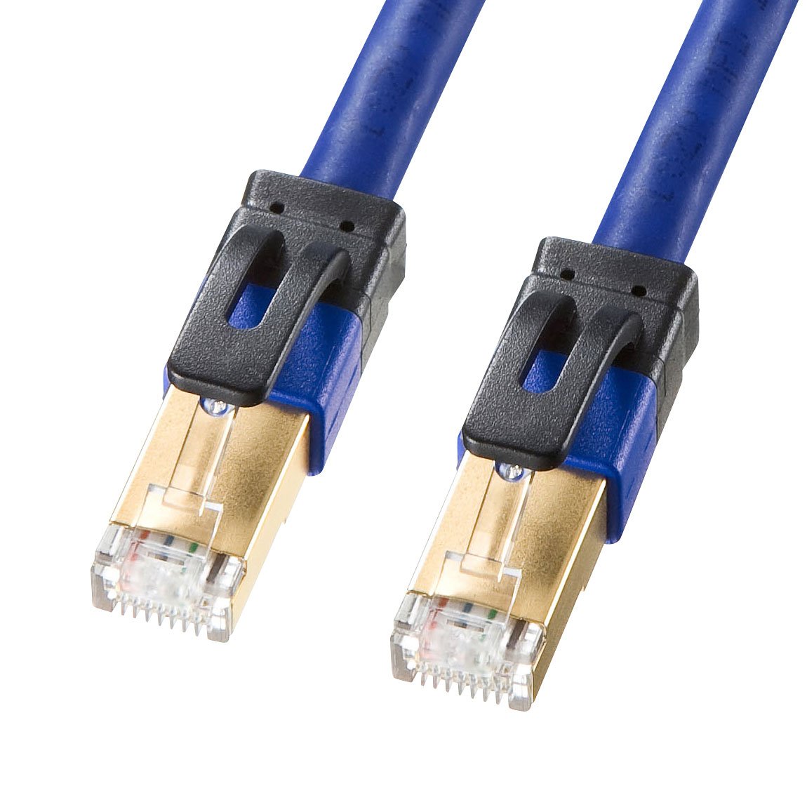 ★KB-T7A-30BL サンワサプライ CAT7A LANケーブル (30m) 10Gbps/1000MHz RJ45 ツメ折れ防止 ブルー KB-T7A-30BL