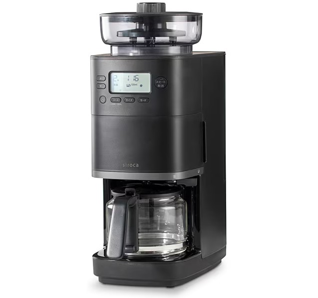 コーン式 全自動 コーヒーメーカー カフェばこPRO SC-C251(K) ブラック シロカ