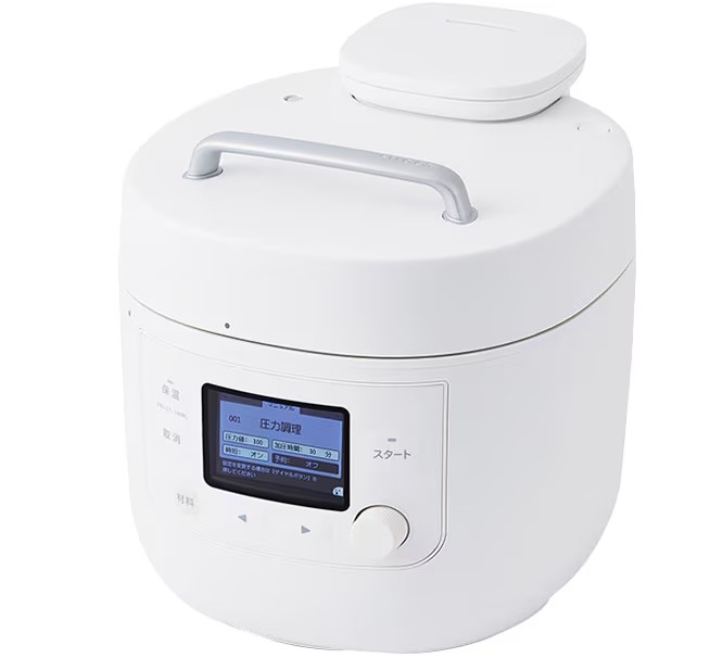 自動減圧機能付き電気圧力鍋 おうちシェフ PRO L SP-5D151 ホワイト シロカ