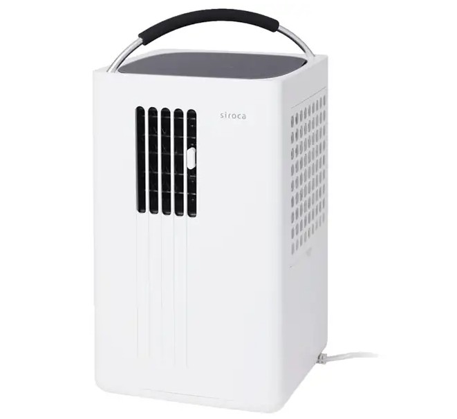 除湿機能付きポータブルクーラー スポットクーラー [環境温度5～38℃/低消費電力/ハンドキャリー/除湿機/除湿器/ポータブルエアコン] SY-D151 シロカ
